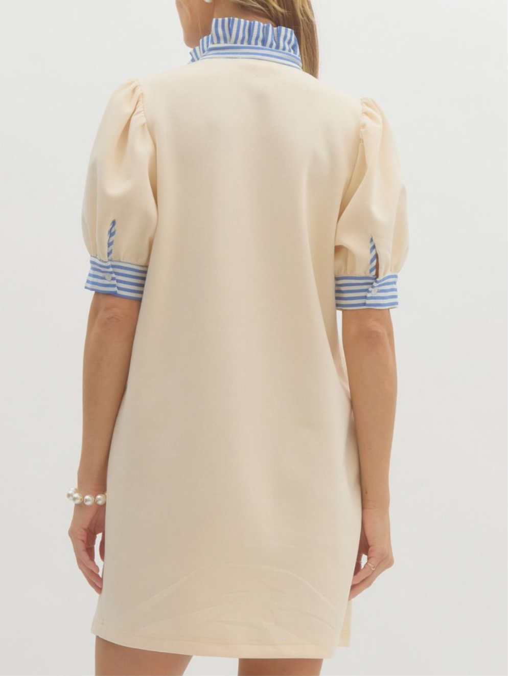 Cream and Stripes Dress