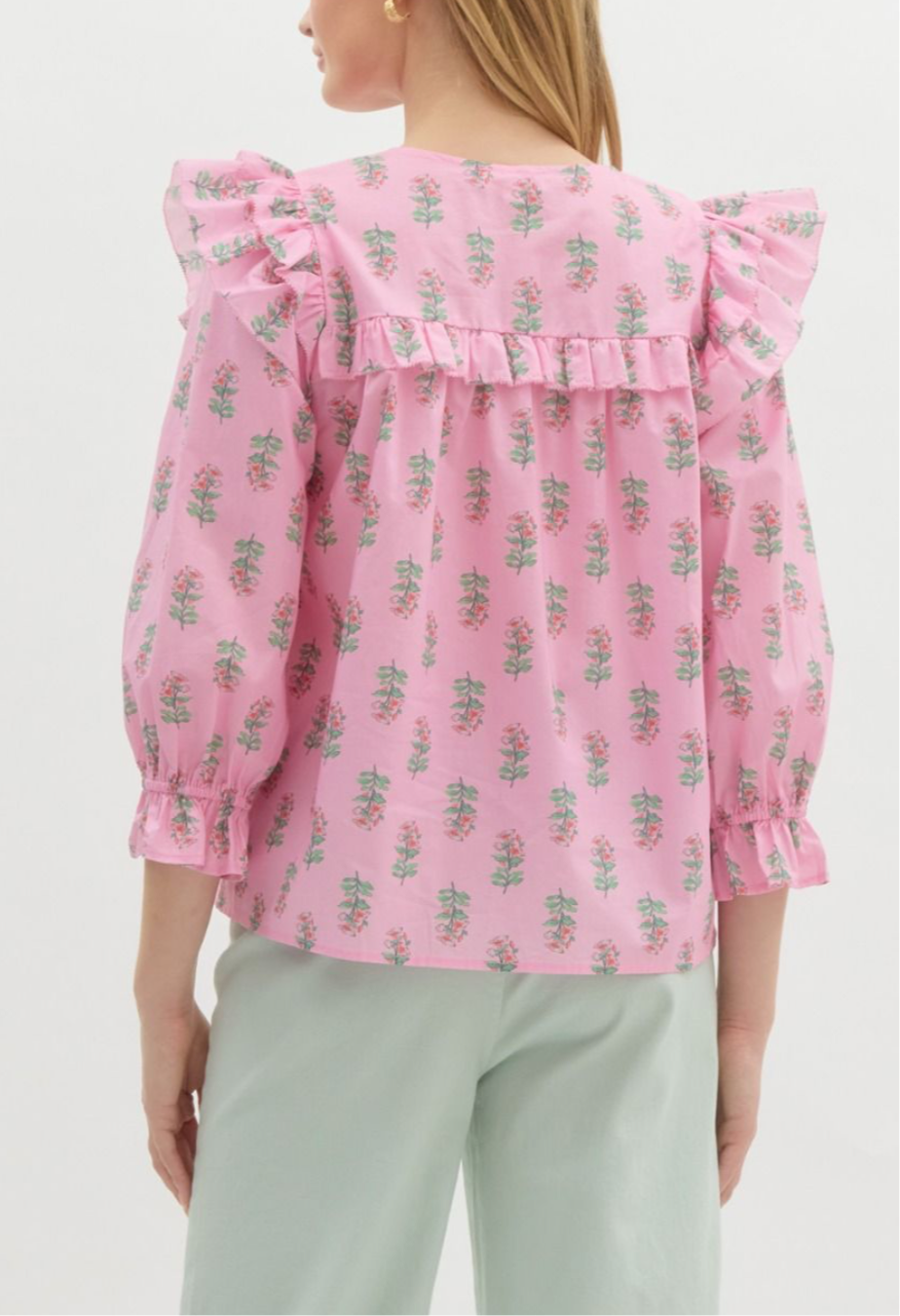Pink Frills Top
