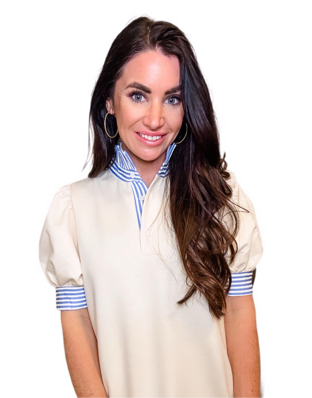 Cream and Stripes Dress