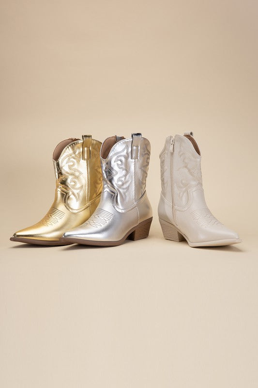 WILLA Western Booties - Shipping only No local pick up