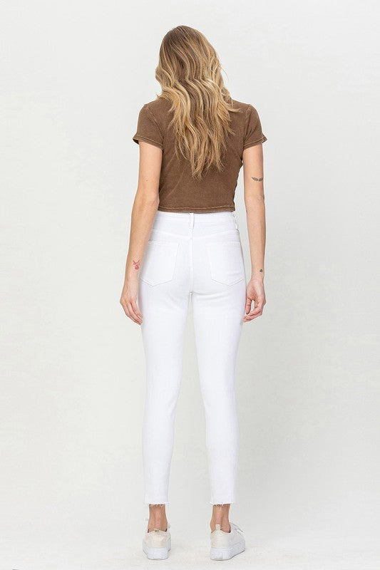 High Rise Crop Skinny Jeans - Shipping Only No Local Pick Up