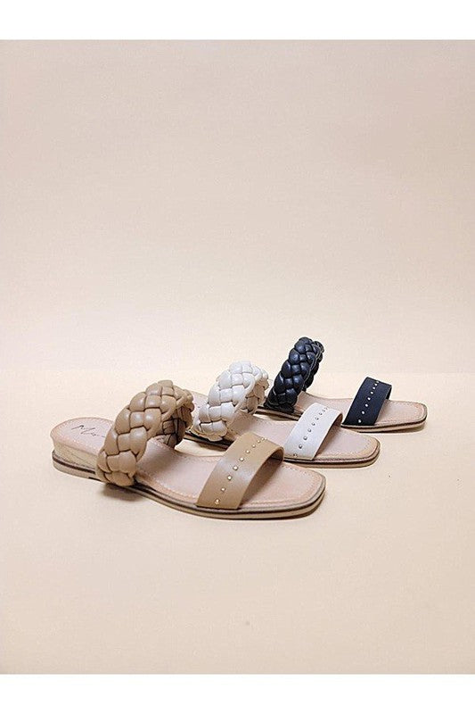 SILAS-SLIDE SANDALS - Shipping only no local pick up