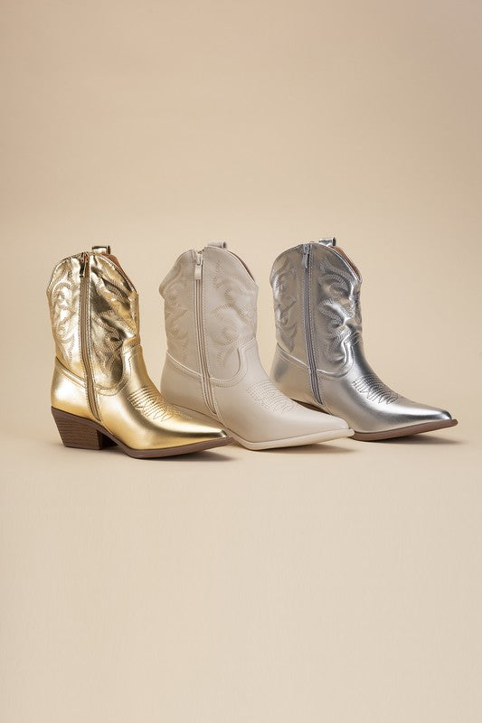 WILLA Western Booties - Shipping only No local pick up