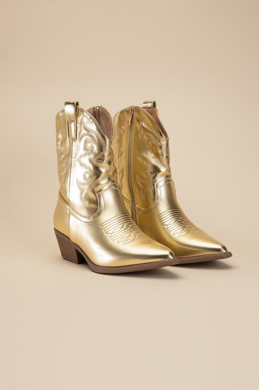 WILLA Western Booties - Shipping only No local pick up